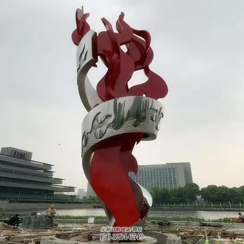 街头火苗雕塑 大型别墅区火焰头雕塑 钢管景观雕塑 街头火苗雕塑 大型别墅区火焰头雕塑 钢管景观雕塑